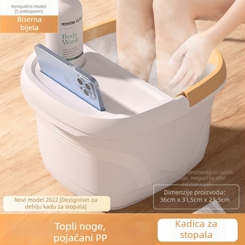 Plastična kada za stopala za kućnu upotrebu s kontrolom temperature, podizanjem, masažom i parom
