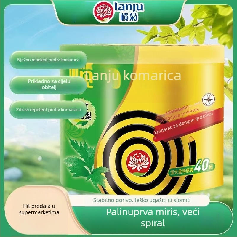 Incense spirala protiv komaraca – Citronella Artemisia, čist miris, dugotrajna, čvrsta forma, pakiranje 18 kutija, model 238556655, WP20210064, blago toksično