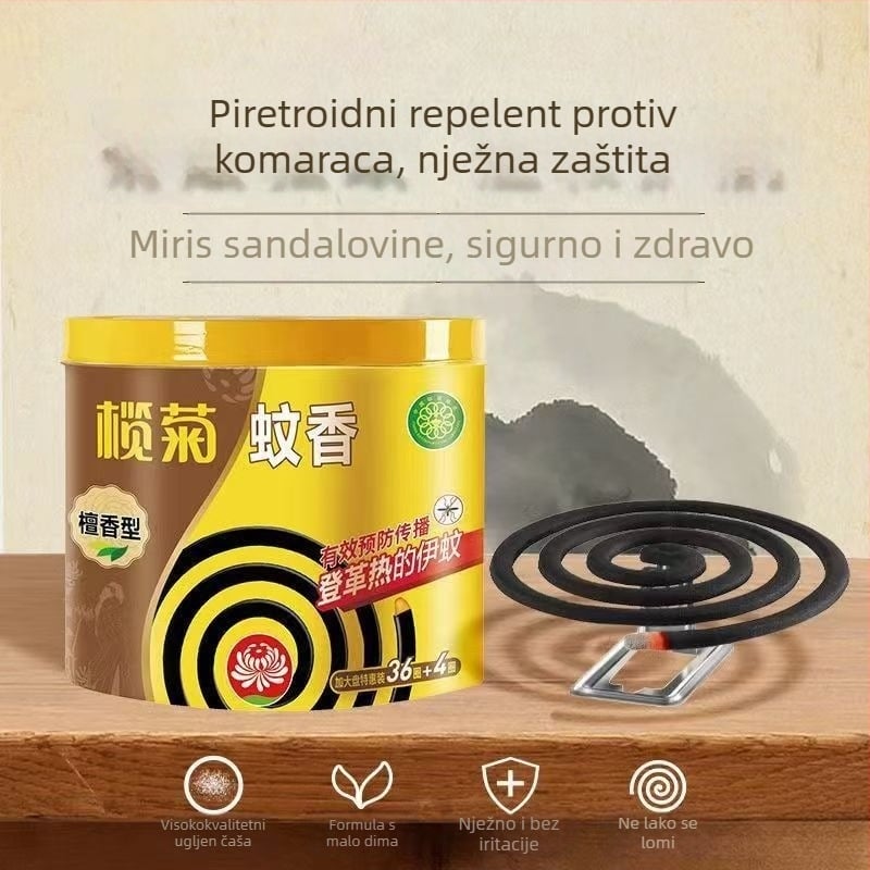 Incense spirala protiv komaraca – Citronella Artemisia, čist miris, dugotrajna, čvrsta forma, pakiranje 18 kutija, model 238556655, WP20210064, blago toksično