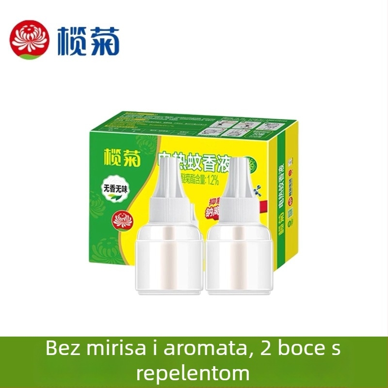 Tekući repelent protiv komaraca za električno uređaj - bez mirisa, Olive Chrysanthemum, paket od 6 bočica