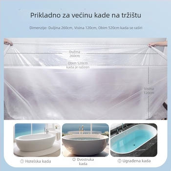 Jednokratna unutarnja zaštita kade Ke Wanhong, Otisnuti logo, Prilagodljivo, Jednostavan stil