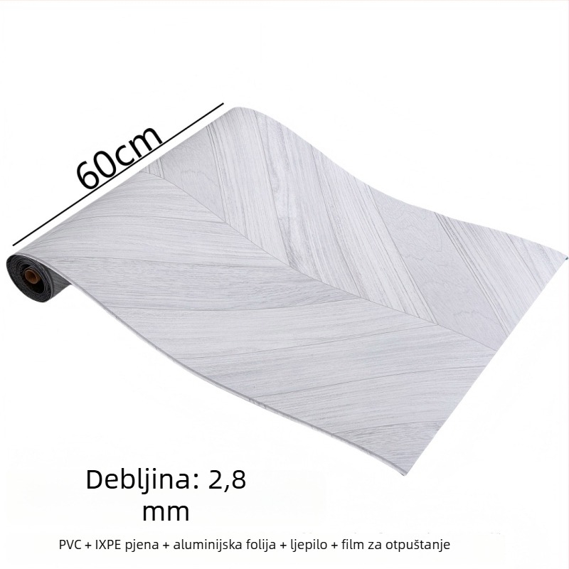 PVC samoljepljiva zidna tapeta s imitacijom drveta, 1 list, vodootporna, otporna na vlagu, moderni minimalistički stil