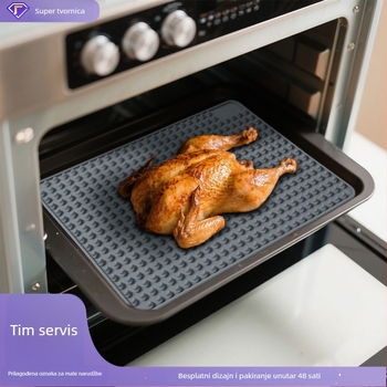 Silikonska podložnica za pećnicu, otporna na visoke temperature, otporna na ulje, lako se čisti