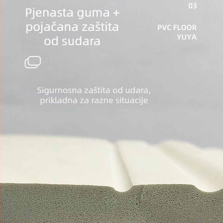 Samoljepljivi plastični zaštitnik za rubove – debeli, minimalistički dizajn, materijal NBR