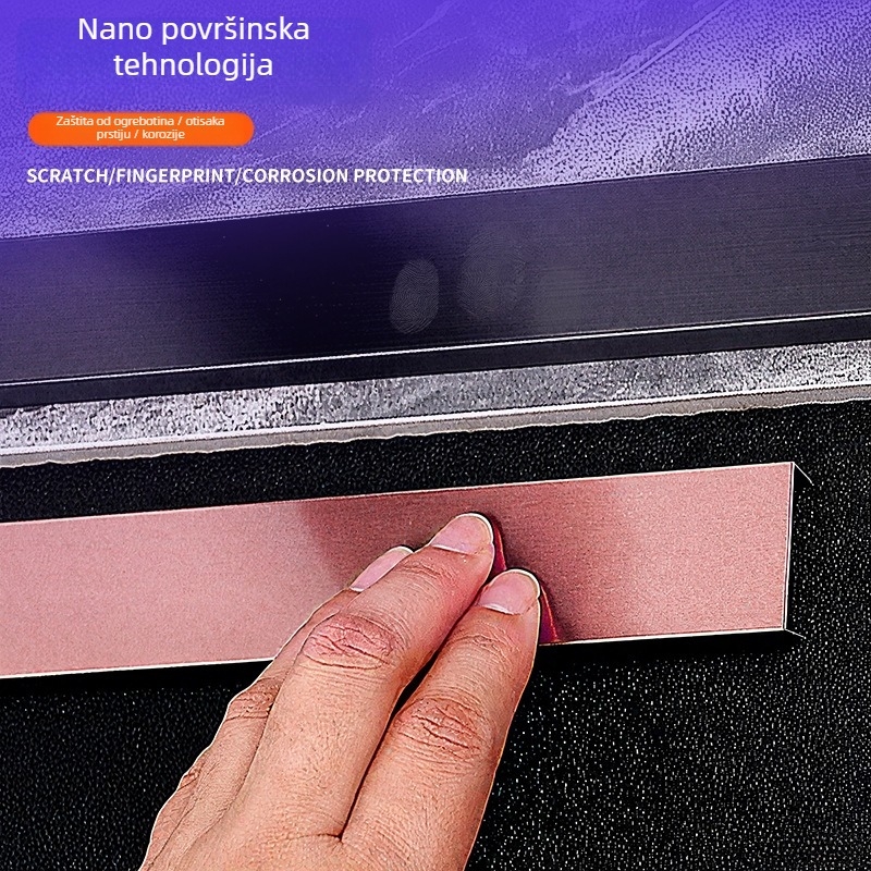 Inox čelična traka za rub s U-oblikovanim žlijebom, model x52901, brend Xin Zeyang, ugradnja dostupna