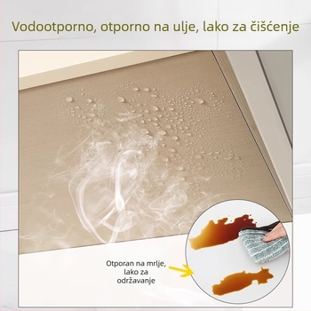 PVC samoljepljivi zidni naljepnica, vodootporna i otporna na ulja, 1 komad, za kuhinju, dnevni boravak, spavaću sobu i kupaonicu, moderni minimalistički stil
