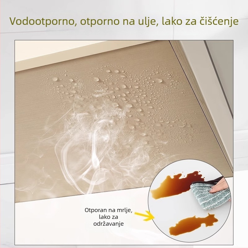 PVC samoljepljivi zidni naljepnica, vodootporna i otporna na ulja, 1 komad, za kuhinju, dnevni boravak, spavaću sobu i kupaonicu, moderni minimalistički stil