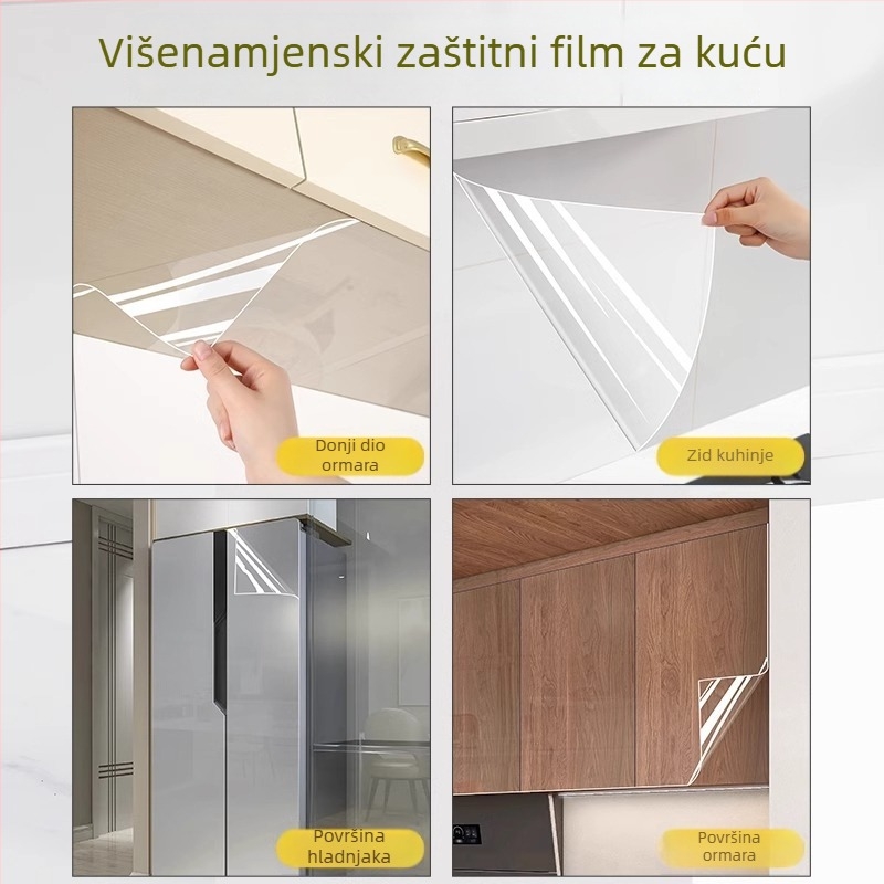 PVC samoljepljivi zidni naljepnica, vodootporna i otporna na ulja, 1 komad, za kuhinju, dnevni boravak, spavaću sobu i kupaonicu, moderni minimalistički stil