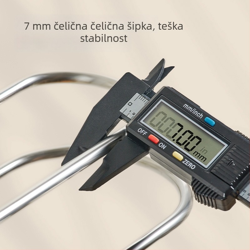 Nehrđajući čelični držač za ručnike sa usisnom čašom i dvostrukom šipkom za kupaonicu – montaža bez bušenja