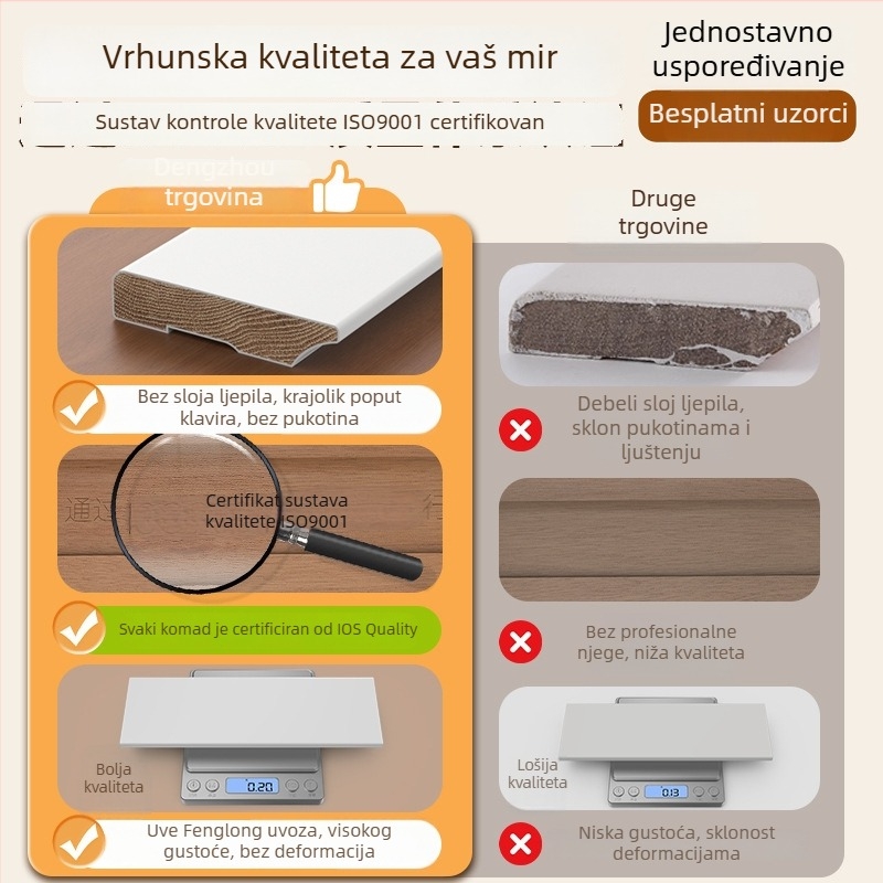 Lajsna od masivnog drveta Longan, francuski stil lakiran, model YDMY-H-FLY