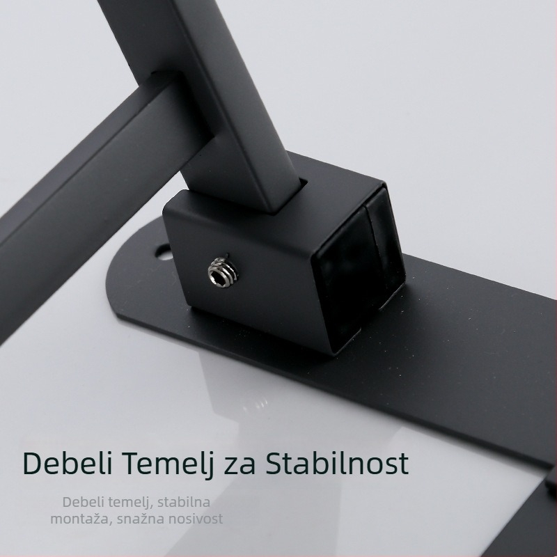 Držač za ručnike od nehrđajućeg čelika, zidni, jednoslojni, za pohranu, nosivost do 20 kg