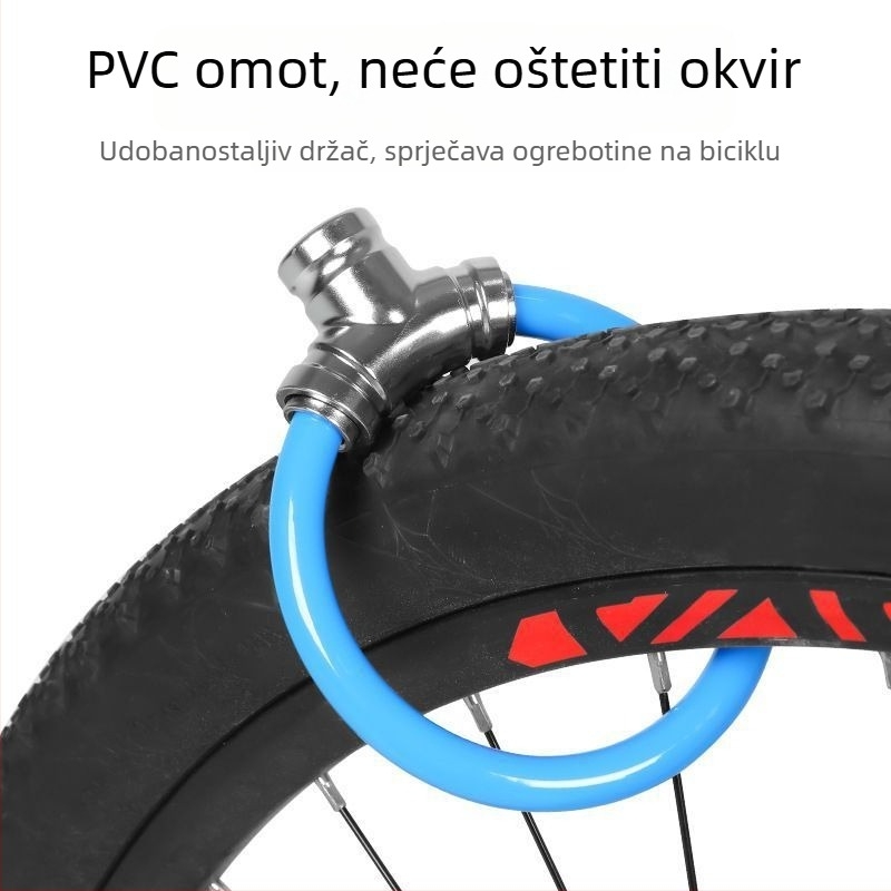 Good craftsman Key ring lock za bicikle – prijenosni, okrugli, univerzalni, čelični kabel, protiv krađe