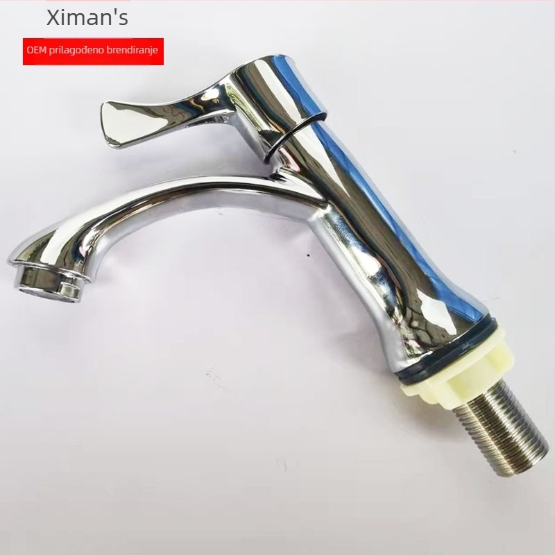 Seamans miješalica za umivaonik od cinka, visok izliv, jednoslojni hladan vod, keramički ventil, model XMS-3118