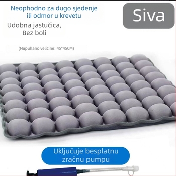 Napuhiva jastučnica protiv dekubitisa za sjedenje, 3D dizajn, korejski stil, punjenje: komadići pjene, materijal: poliester, prilagodljivo, pogodna za sve sofe, urede i automobile