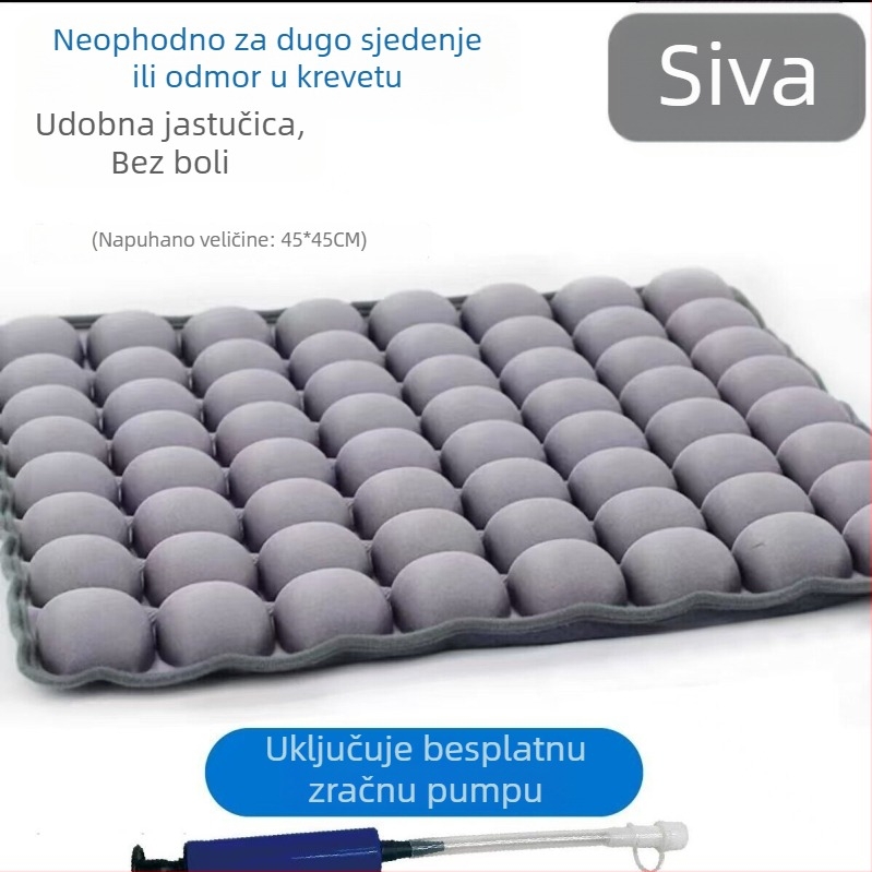 Napuhiva jastučnica protiv dekubitisa za sjedenje, 3D dizajn, korejski stil, punjenje: komadići pjene, materijal: poliester, prilagodljivo, pogodna za sve sofe, urede i automobile