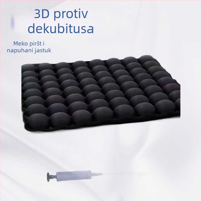 Napuhiva jastučnica protiv dekubitisa za sjedenje, 3D dizajn, korejski stil, punjenje: komadići pjene, materijal: poliester, prilagodljivo, pogodna za sve sofe, urede i automobile
