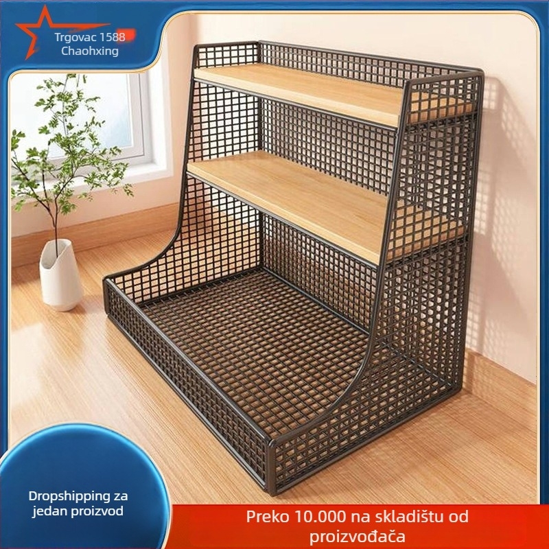 3-slojni metalni stolni organizator – moderan minimalistički dizajn, stolni tip, bez montaže