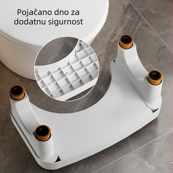 Prilagodljiva toaletna taburetka za stopalo, PP materijal, nije sklopiva, Marka: Druga