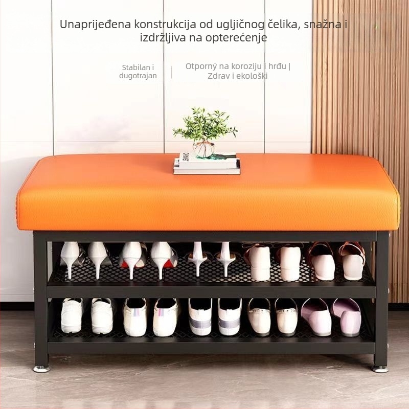 Prijenosna klupa za cipele od Oxford tkanine s integriranim sjedenjem