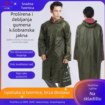 Odraslo kišno pončo od Oxford platna, debeli stil, PVC vodootporni sloj, za planinarenje