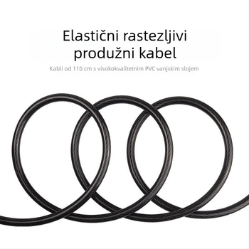 Brava s lozinkom za planinski bicikl s čeličnim kabelom — protiv krađe, univerzalna kompatibilnost, model 1