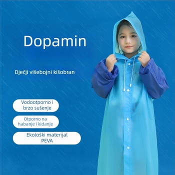 Dječji kišni pončo od PEVA, debljina 0,15 mm, spojni/višenamjenski stil, pogodna za djecu