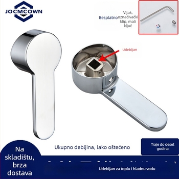 Set ručica slavine - univerzalni tip, ABS materijal, jezgra ventila 35-40, SCZ Fir, moderan minimalistički stil