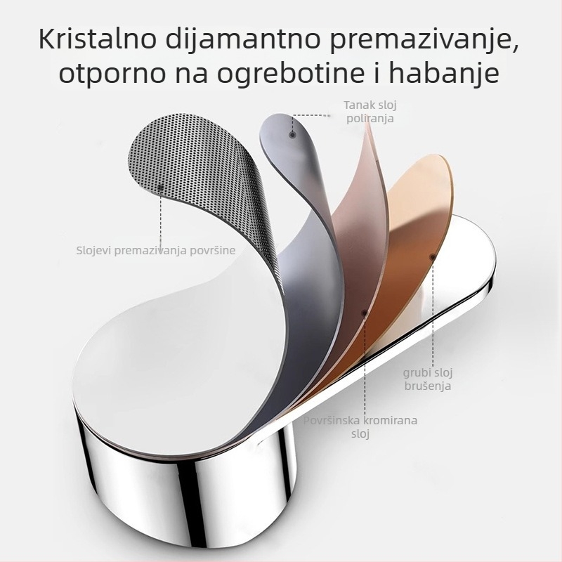 Set ručica slavine - univerzalni tip, ABS materijal, jezgra ventila 35-40, SCZ Fir, moderan minimalistički stil