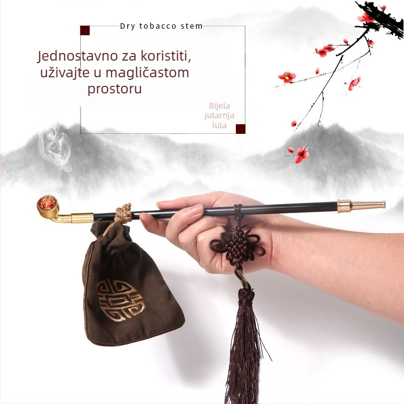 Mesingova retro fajka - rekvizit za fotografiju bez logotipa