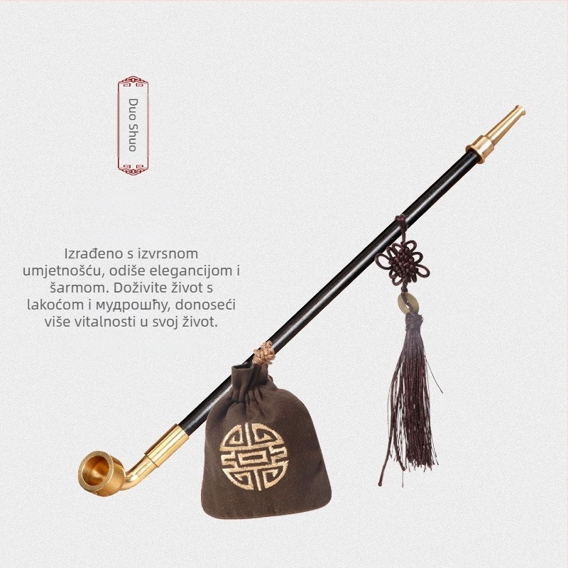 Mesingova retro fajka - rekvizit za fotografiju bez logotipa