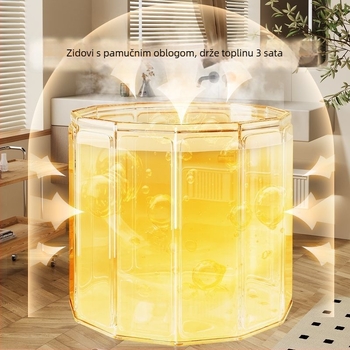 Sklopiva kofa za kupanje od platna za odrasle – kupanje cijelog tijela