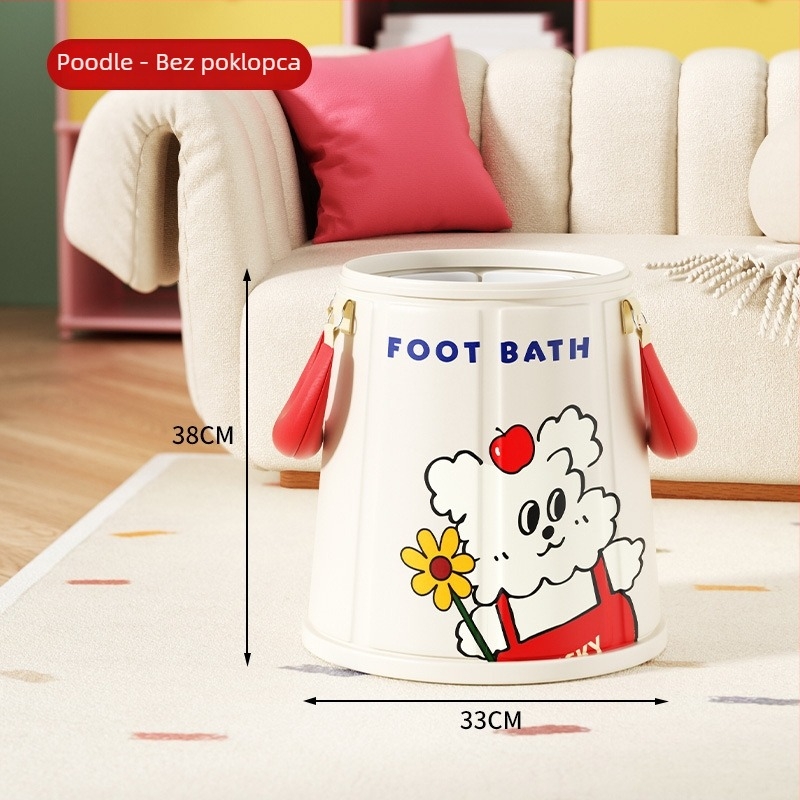 Kanta za potapanje stopala s crtić motivom, sklopiva, s konstantnom temperaturom, od najlonske tkanine
