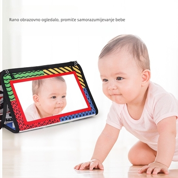 Dječja ogledalna igračka za razvoj vida — od tkanine, visi, sklopiva, djeci 4–6 godina