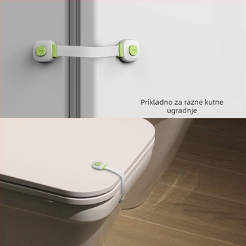 Sigurnosna zaključavka za ladice i ormariće – dječja zaštita za ladice, vrata ormarića, hladnjak, zahod