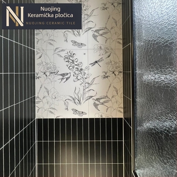 Glazirana pločica Grid Tile Series, skandinavski stil, mat površina, protuklizna pločica za unutarnje zidove