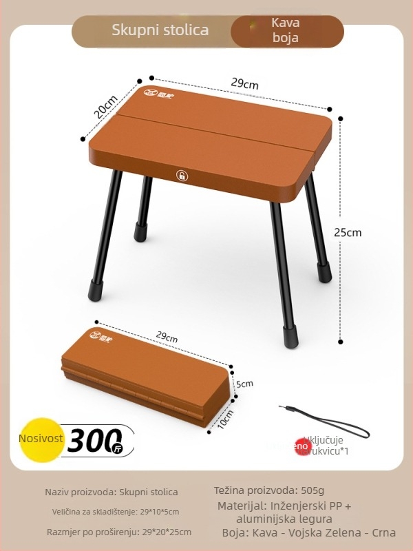 Sklopivi plastični stol — marka Embarrassing donkey; kategorija: sklopivi stolovi i stolice