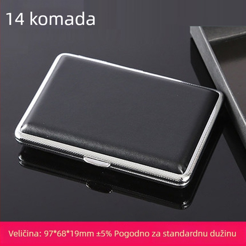 Shengling Kožna kutija za cigarete — moderni i minimalistički stil, lagani luksuz; otisak logotipa; mogućnost prilagodbe