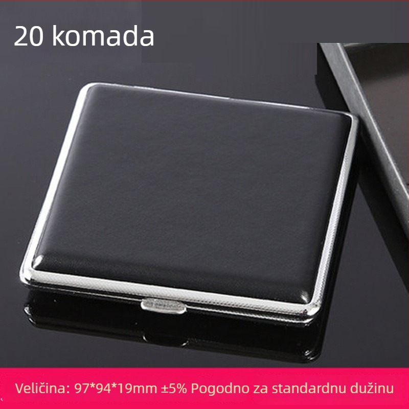 Shengling Kožna kutija za cigarete — moderni i minimalistički stil, lagani luksuz; otisak logotipa; mogućnost prilagodbe