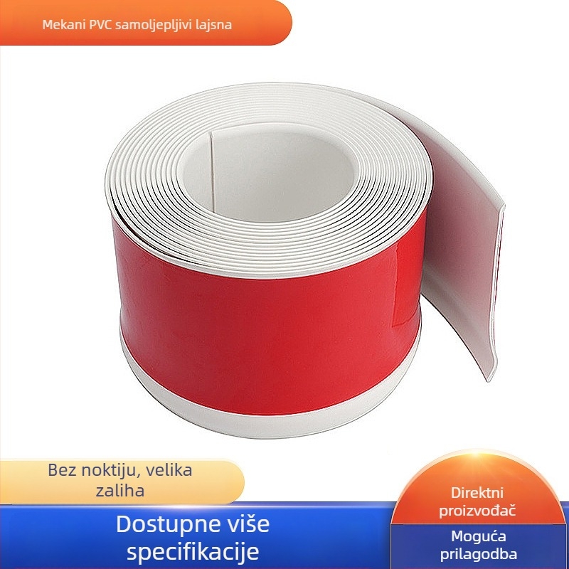 Samoljepljivi PVC kutni profil, vodootporan, ravnog/modernog stila, modeli L50, L80, L100