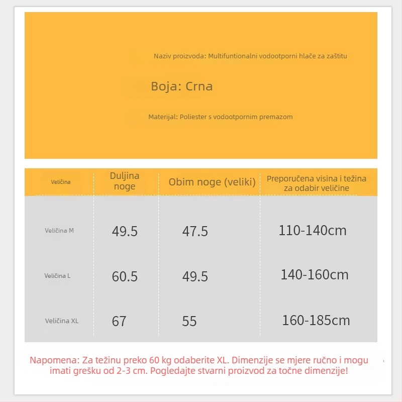 Jednodelno kišobranasto pončo za odrasle, poliester tkanina s vodootpornim PU slojem, uobičajena debljina, planinarska kišna oprema