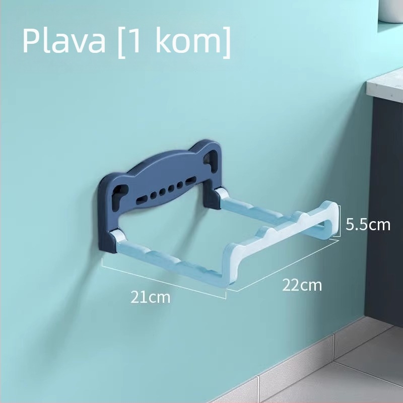 Mingtong teleskopski držač za umivaonik s vakuum čašicama, zidni bez bušenja, plastični, nosivost 3 kg, 1 razina, moderan stil