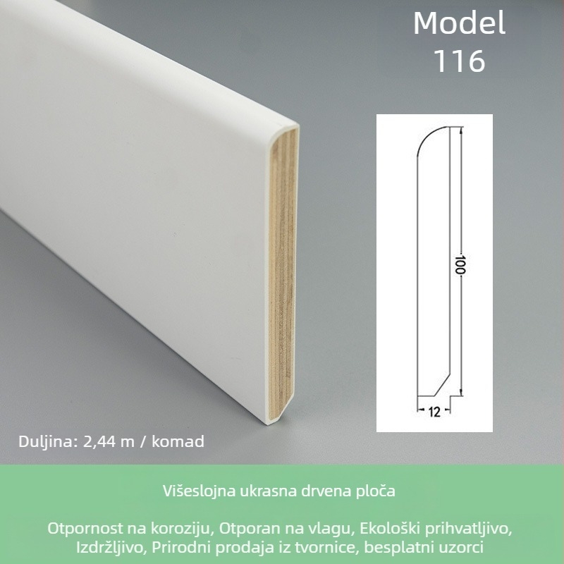 Weihuang prag za pod – višeslojno drvo, europski stil, model: Skirting, stil: moderna jednostavnost, lagani luksuz, podrijetlo: Guangzhou