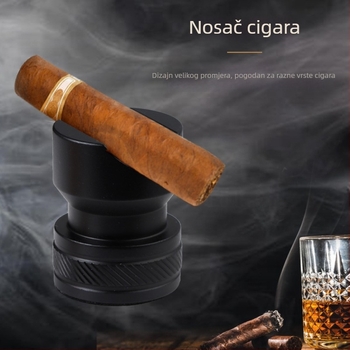 Prijenosni držač cigare iz aluminijske legure, stil laganog luksuza, mogućnost prilagodbe