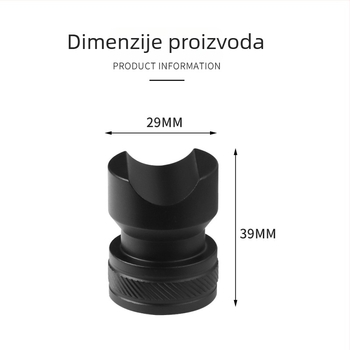 Prijenosni držač cigare iz aluminijske legure, stil laganog luksuza, mogućnost prilagodbe