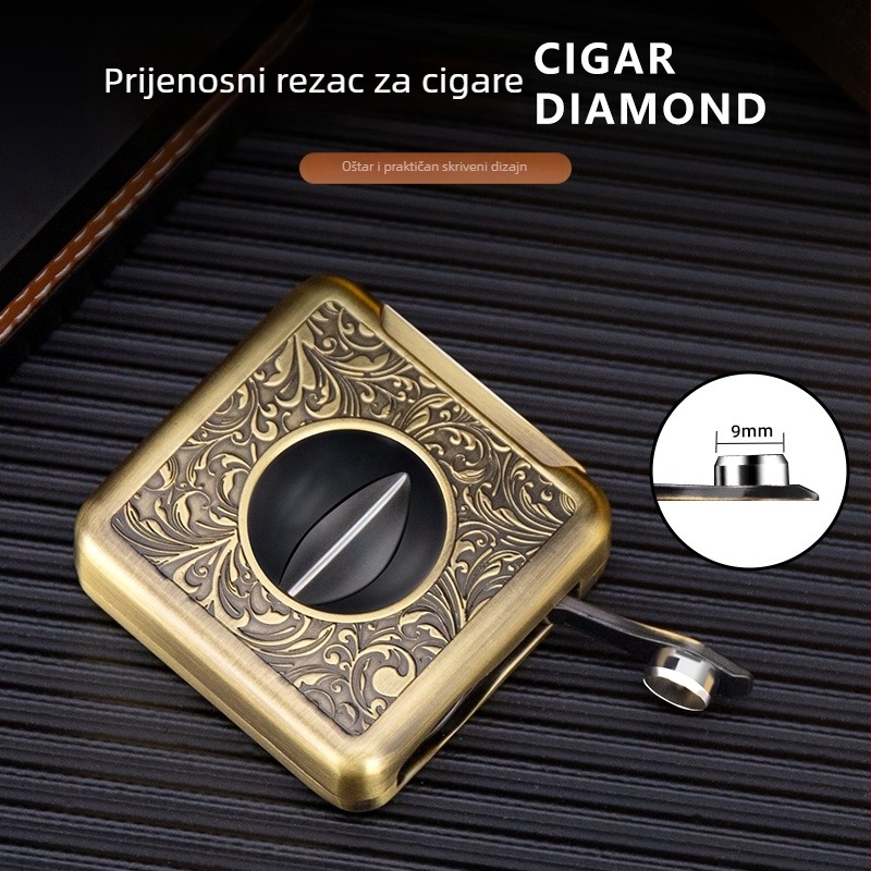 Hannicook Četiri u jednom V-obliku nož za cigare, cinkova legura + nehrđajući čelik, model Hc-j04