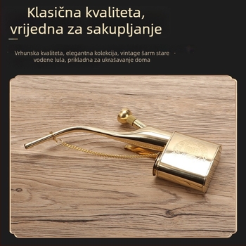 Smoke Pot s filtrom visokog učinka, dvostruka funkcija, mesing, retro dizajn