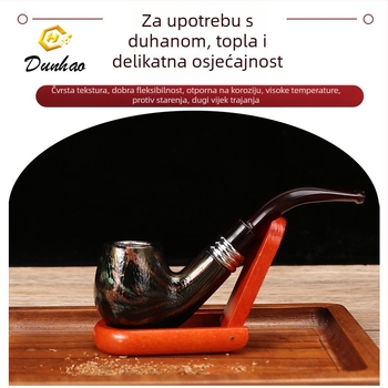 Dhl lula od smole – višekratno upotrebljiva s mikroporoznim filtrima, moderni minimalistički zakrivljeni dizajn, pogodna za dar