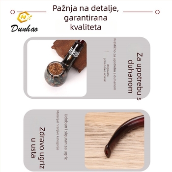 Dhl lula od smole – višekratno upotrebljiva s mikroporoznim filtrima, moderni minimalistički zakrivljeni dizajn, pogodna za dar