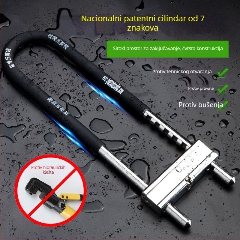 U-oblik zatvarač za staklena vrata, nehrđajući čelik, model 1, vanjska upotreba, Novi kineski stil