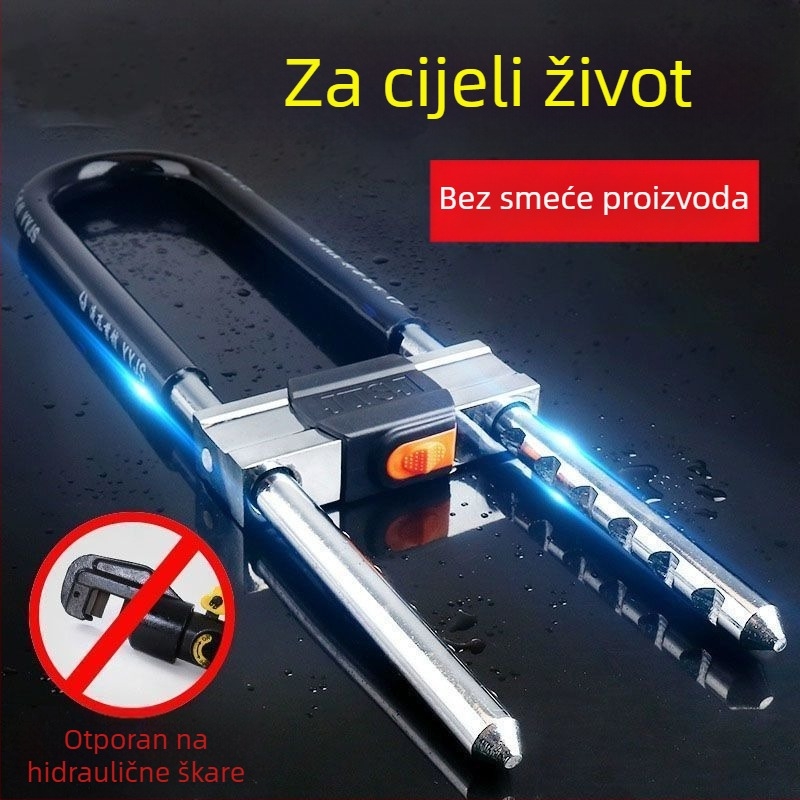 U-oblik zatvarač za staklena vrata, nehrđajući čelik, model 1, vanjska upotreba, Novi kineski stil